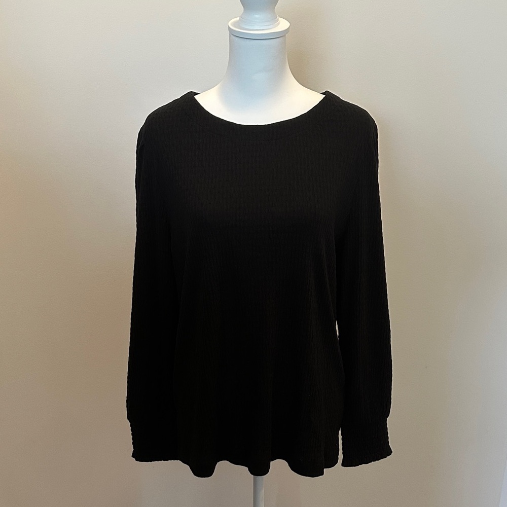 LOFT Women’s Black Long Sleeve Top